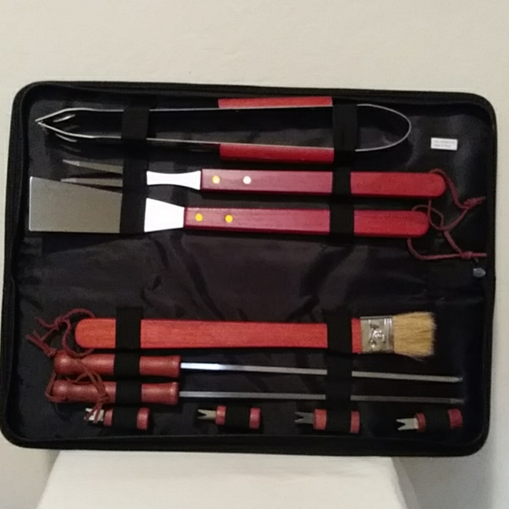 10 Piece BBQ Tool Set